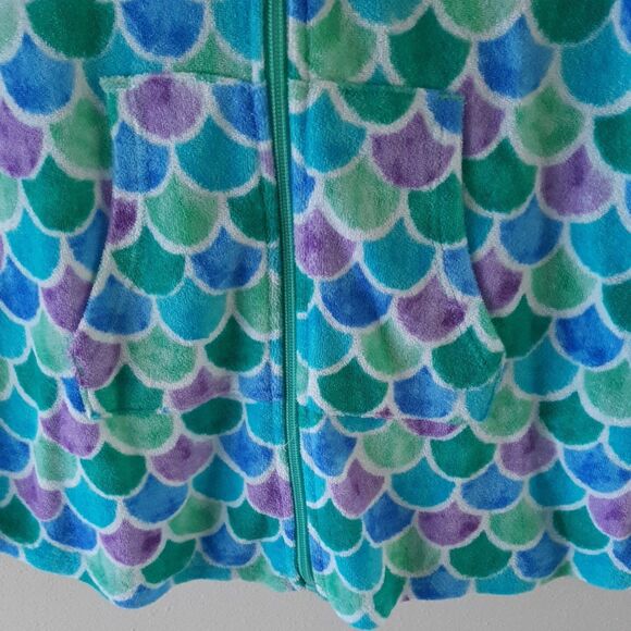 Girls Beach/ Pool Romper Hooded Terry Swimsuit Cover Up Size XS 4-5  NWT - Picture 5 of 7